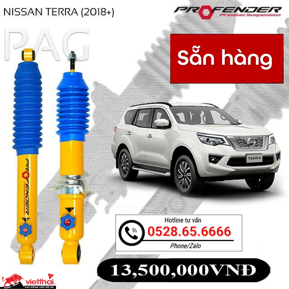 Phuộc Profender PAG chỉnh 4 chế độ dành riêng cho Nissan Terra đời 2018+